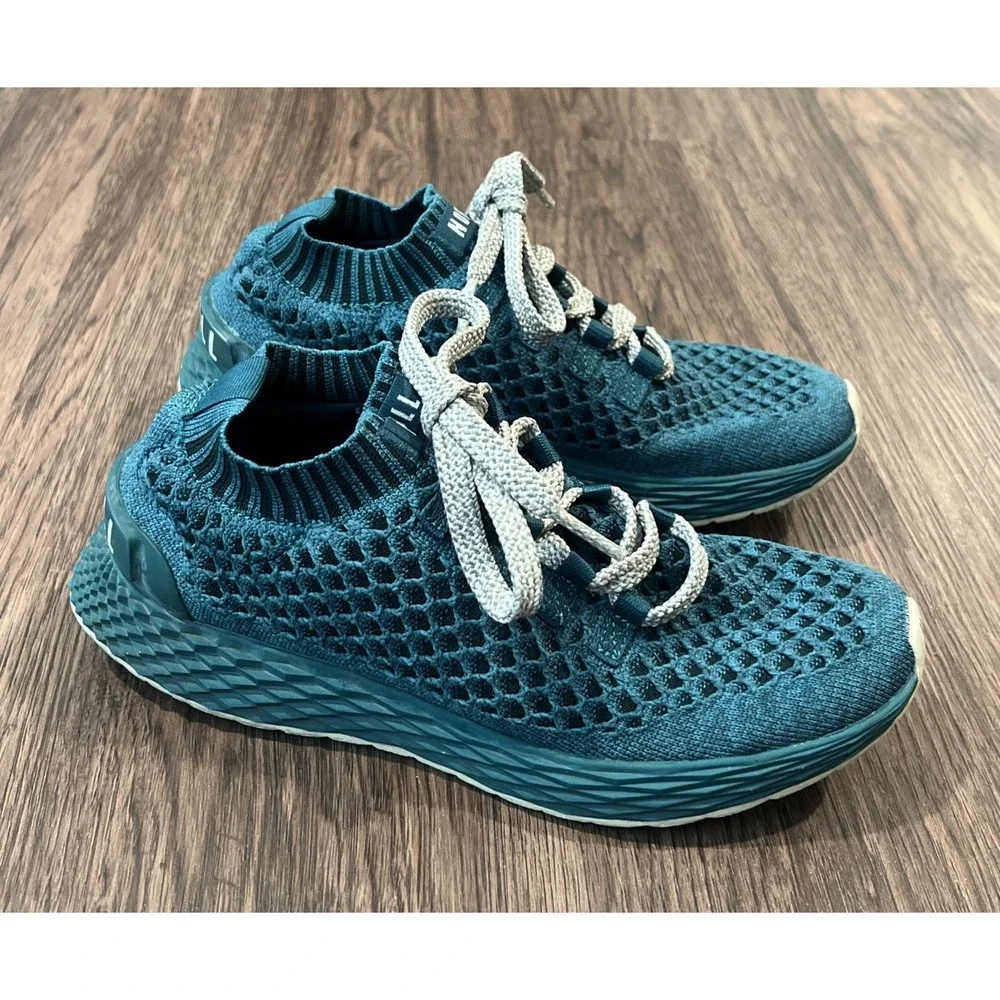 NOBULL Allday Womens Size 8 Shoes Deep Teal Knit Training CrossFit Workout Gym